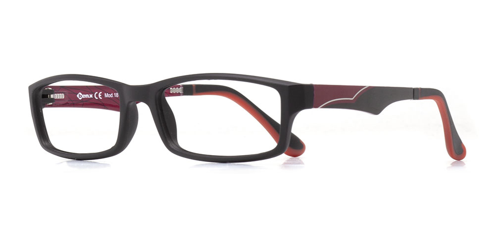 BENX BXTR90 181-M06 Optik Genç,Yetişkin Erkek,Kadın,Unisex Köşeli Çerçeveli Grilamid (TR90)