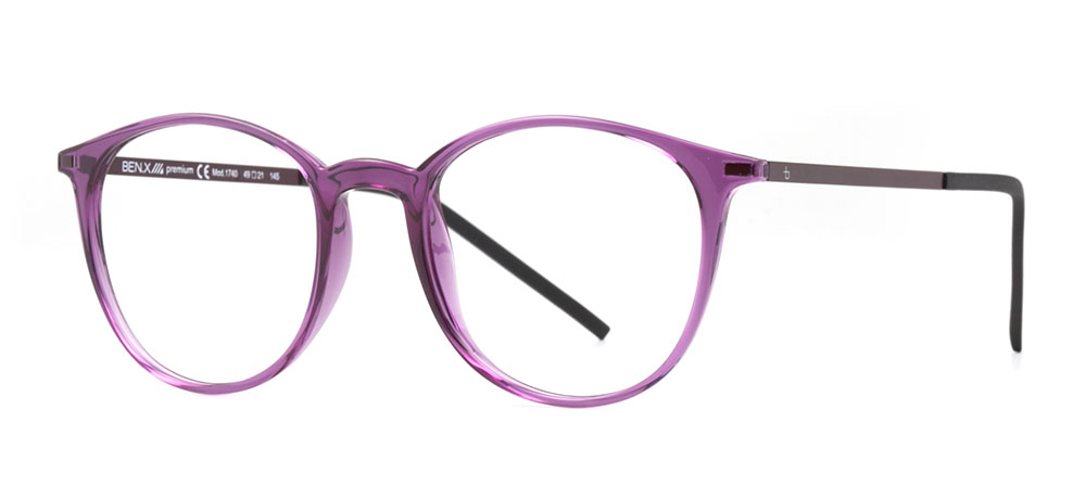 BENX PREMIUM BXPRM 1740-68 Optik Genç Erkek,Kadın,Unisex Yuvarlak Çerçeveli Grilamid (TR90)