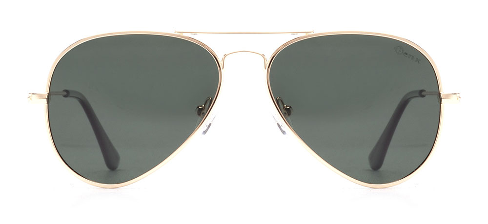 BENX SUNGLASSES BXGÜNŞ ITH 8001.54-C.07 Güneş Genç Erkek,Kadın,Unisex Damla Çerçeveli Metal Polarize