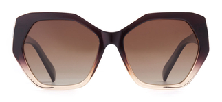 BENX SUNGLASSES - BENX SUNGLASSES BXGÜNŞ9239-C.17 Güneş Genç Kadın Geometrik Çerçeveli Grilamid (TR90) Polarize