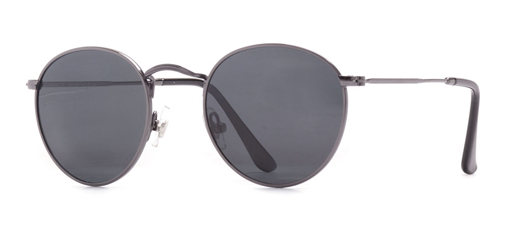 BENX SUNGLASSES Güneş Genç Unisex Yuvarlak Çerçeveli Metal Polarize BXGÜNŞ 8006.46-C.02 FN