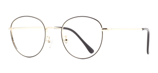 CARETTA CRTTA MTL 7512-C.03 Optik Genç Erkek,Kadın,Unisex Oval Çerçeveli Metal - Thumbnail