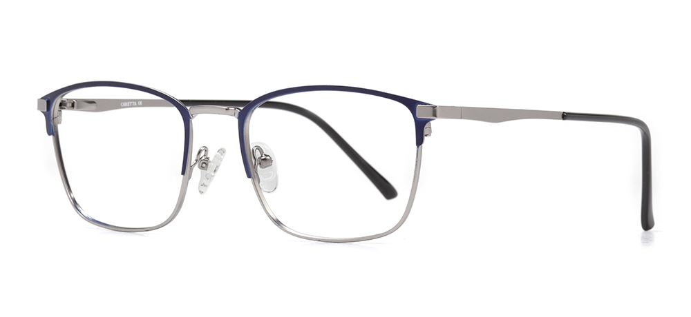 CARETTA CRTTA MTL 7544-C.01 Optik Genç Erkek,Kadın,Unisex Köşeli Çerçeveli Metal