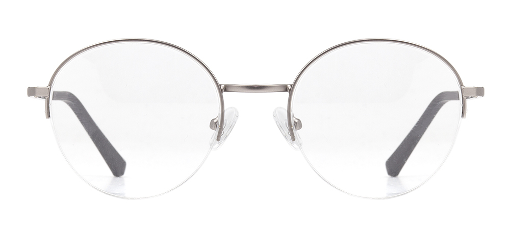 CARETTA CRTTA MTL 7552-C.03 Optik Genç,Yetişkin Erkek,Kadın,Unisex Oval Yarım Çerçeveli Metal